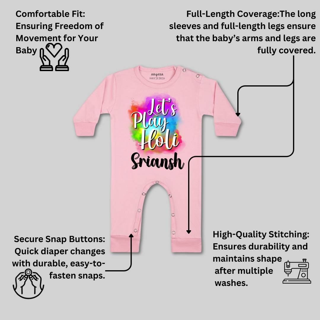 Arvesa Lets Play Holi  Baby Boy & Girl Dress