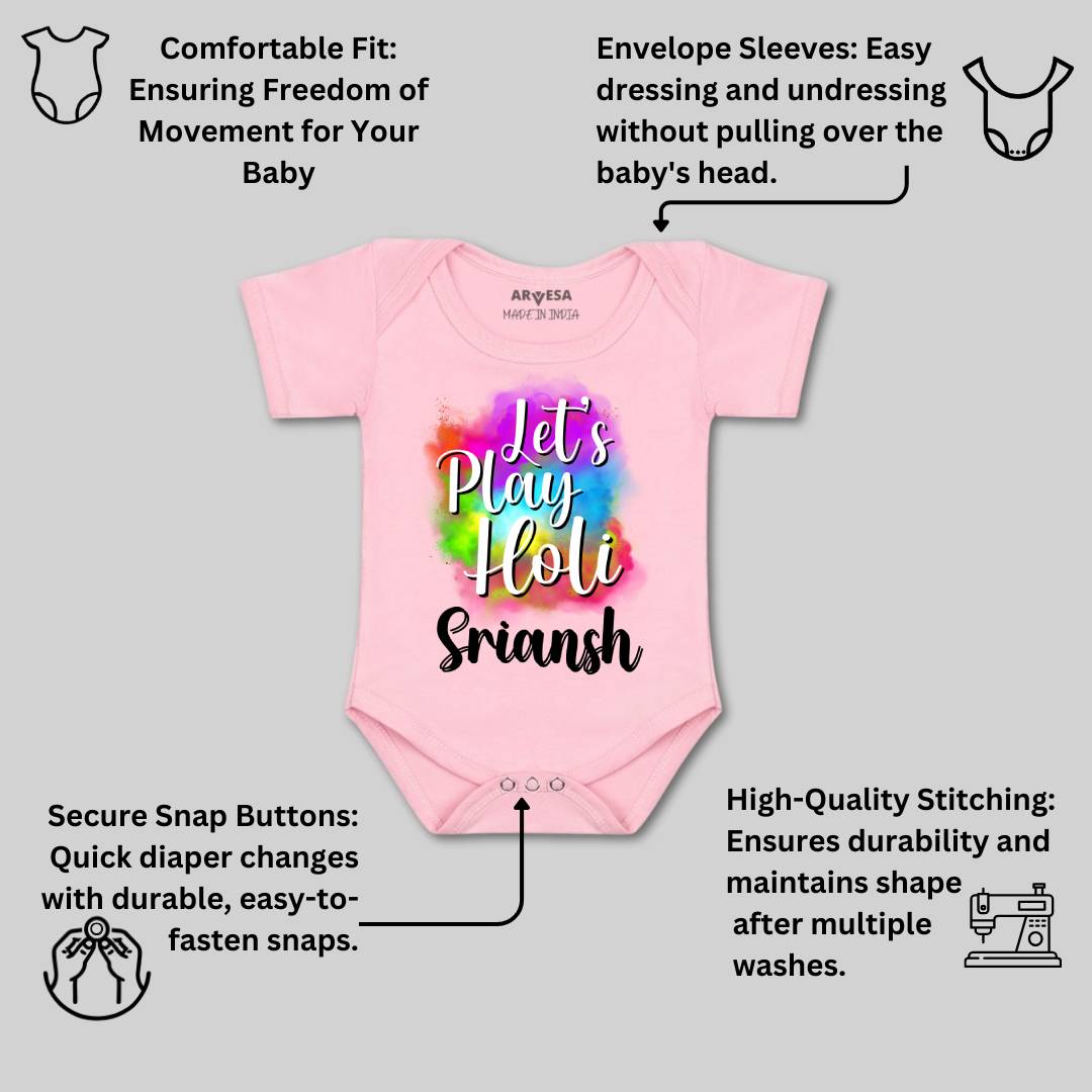Arvesa Lets Play Holi  Baby Boy & Girl Dress