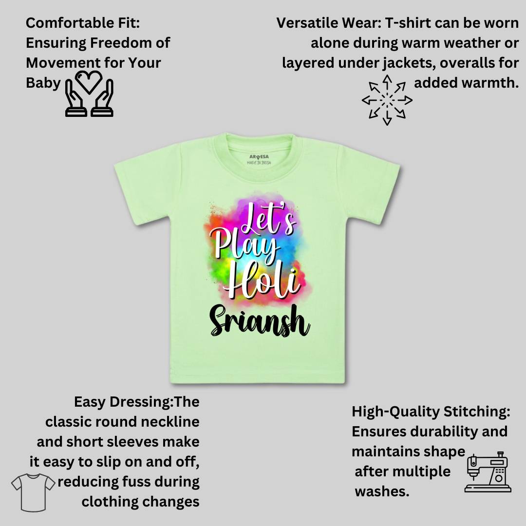 Arvesa Lets Play Holi  Baby Boy & Girl Dress