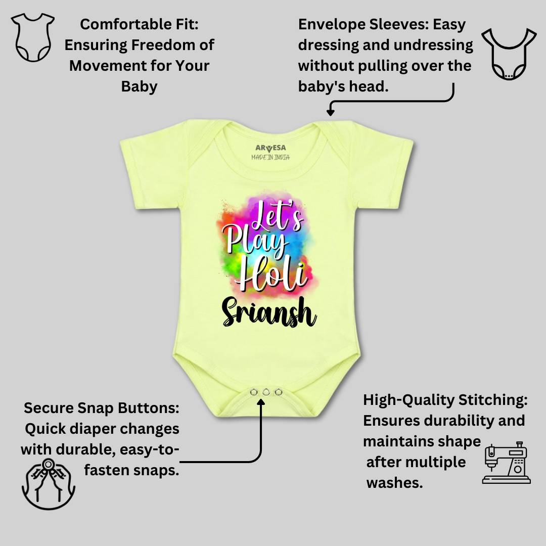 Arvesa Lets Play Holi  Baby Boy & Girl Dress