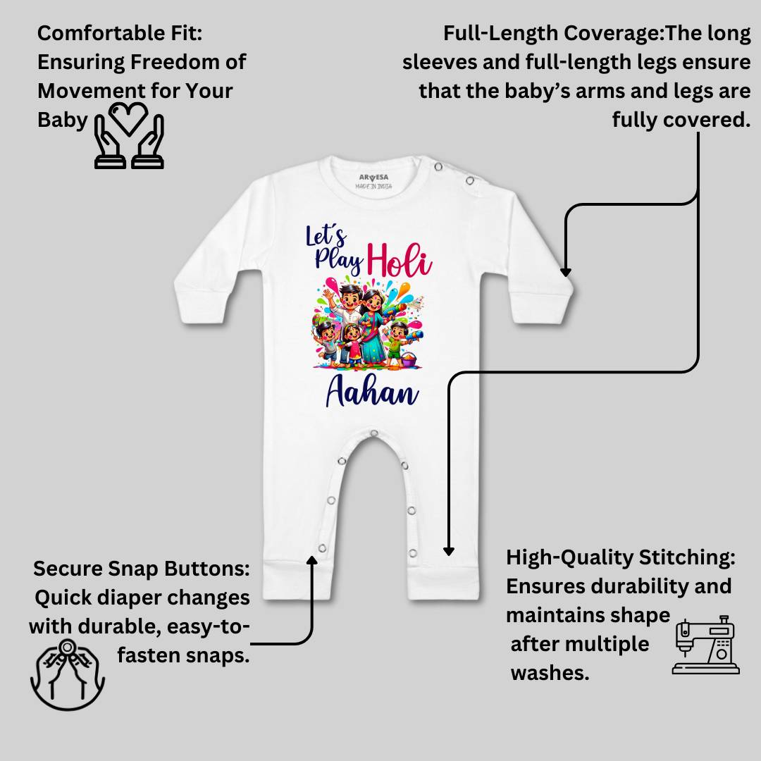 Arvesa Lets Play Holi  Baby Boy & Girl Dress