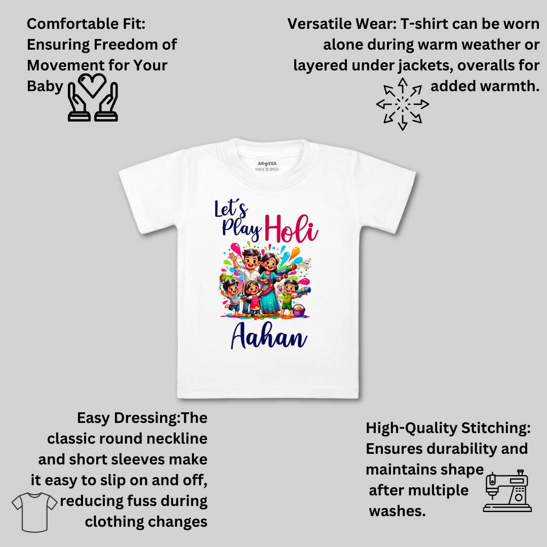 Arvesa Lets Play Holi  Baby Boy & Girl Dress