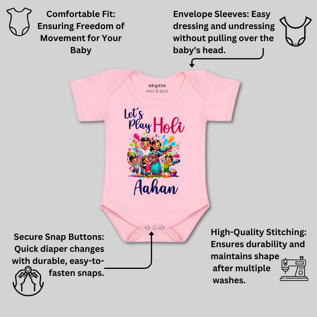 Arvesa Lets Play Holi  Baby Boy & Girl Dress