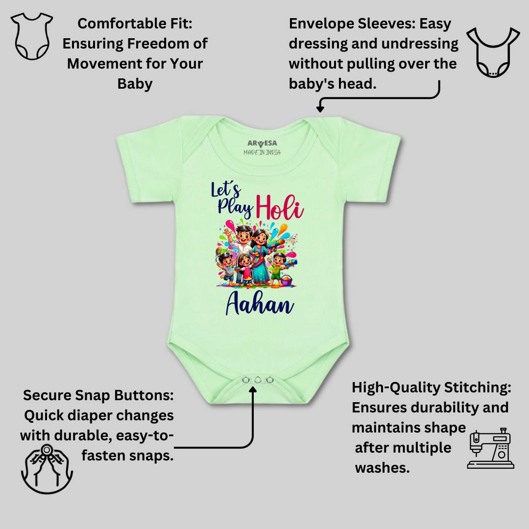 Arvesa Lets Play Holi  Baby Boy & Girl Dress