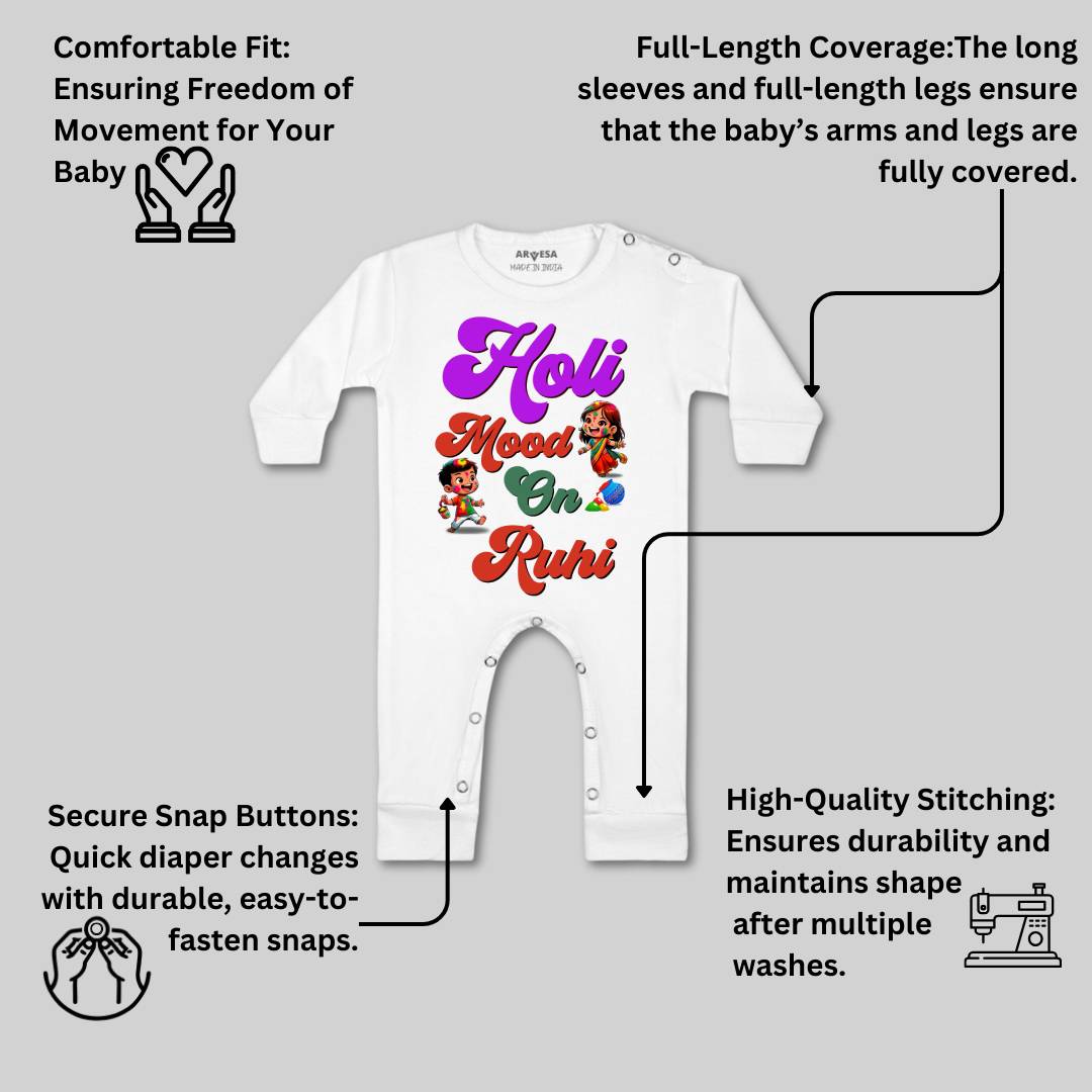 Arvesa Holi Mood On  Baby Boy & Girl Dress