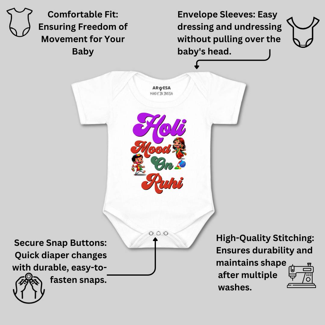 Arvesa Holi Mood On  Baby Boy & Girl Dress