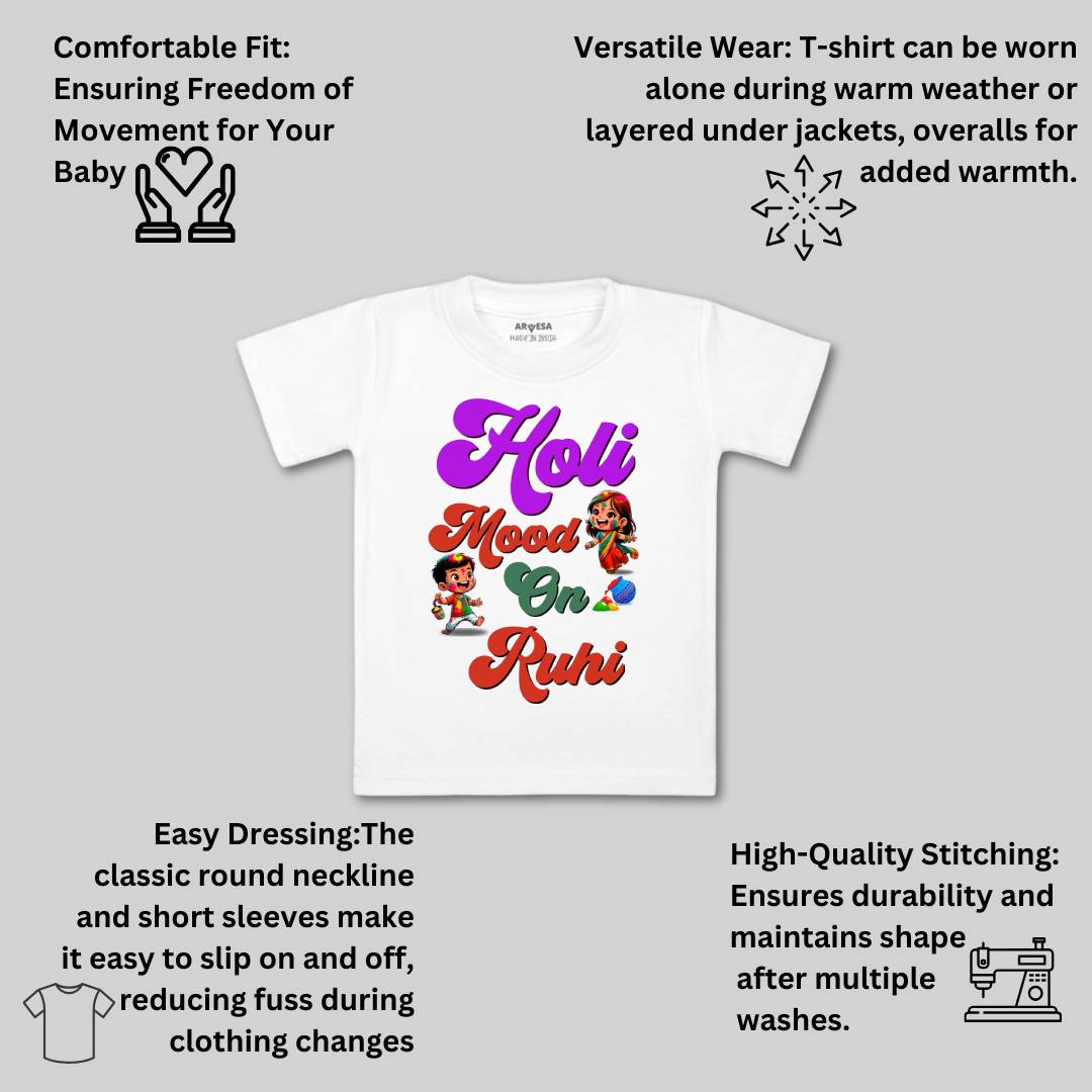 Arvesa Holi Mood On  Baby Boy & Girl Dress