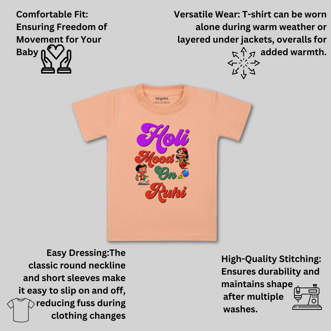 Arvesa Holi Mood On  Baby Boy & Girl Dress