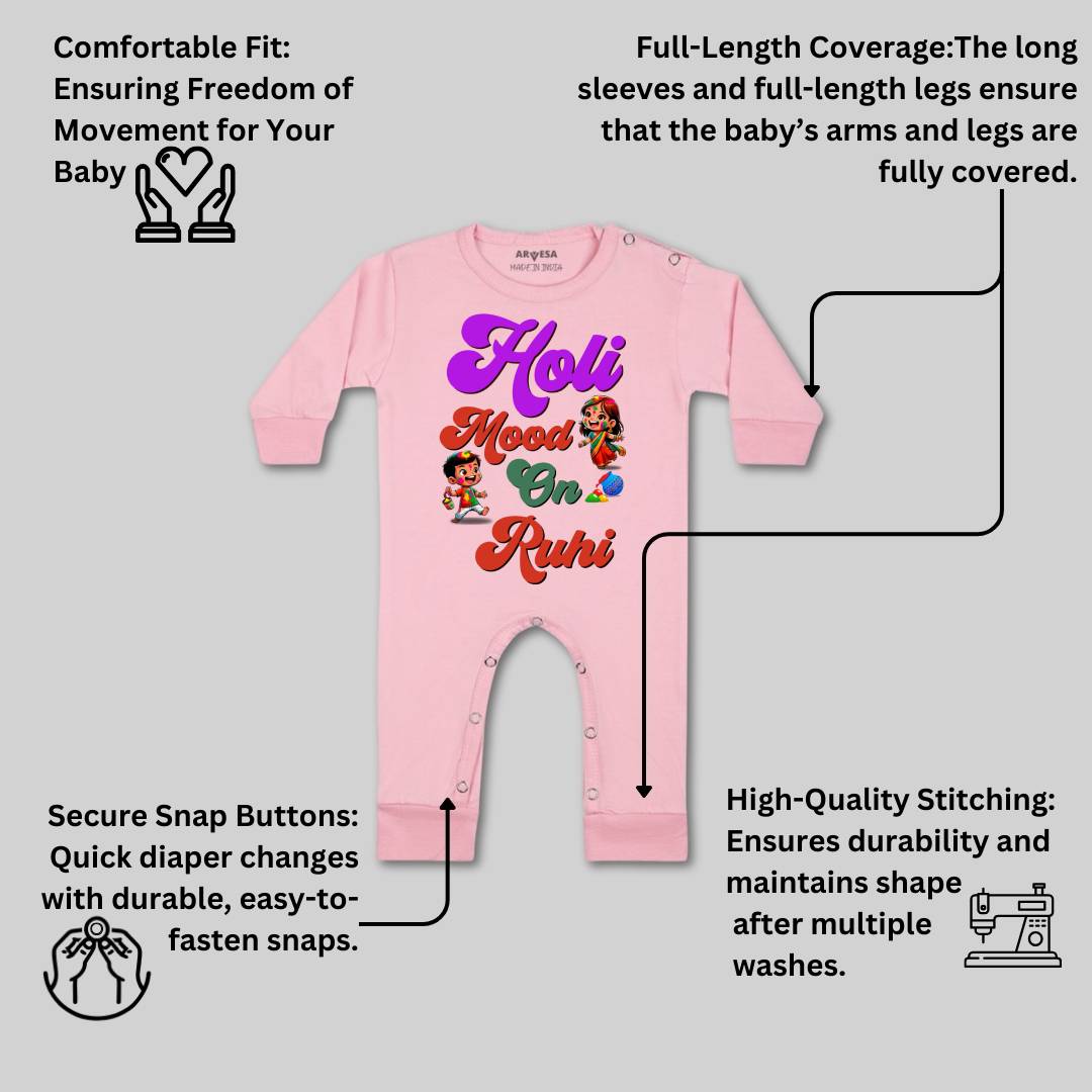 Arvesa Holi Mood On  Baby Boy & Girl Dress