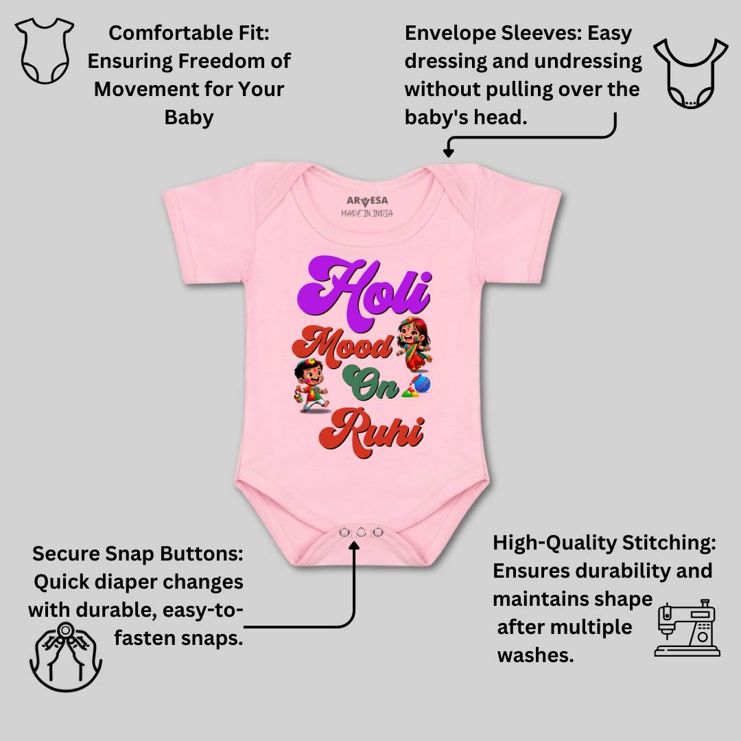 Arvesa Holi Mood On  Baby Boy & Girl Dress