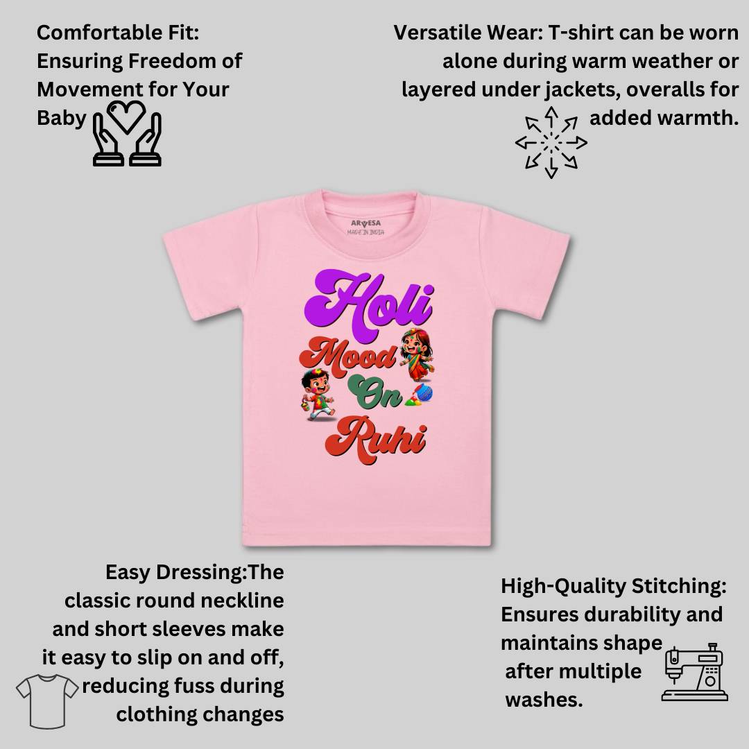 Arvesa Holi Mood On  Baby Boy & Girl Dress