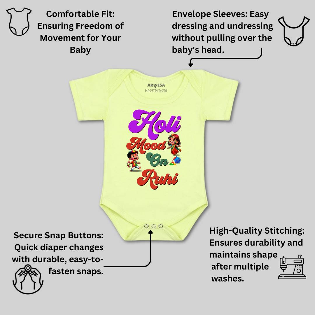 Arvesa Holi Mood On  Baby Boy & Girl Dress