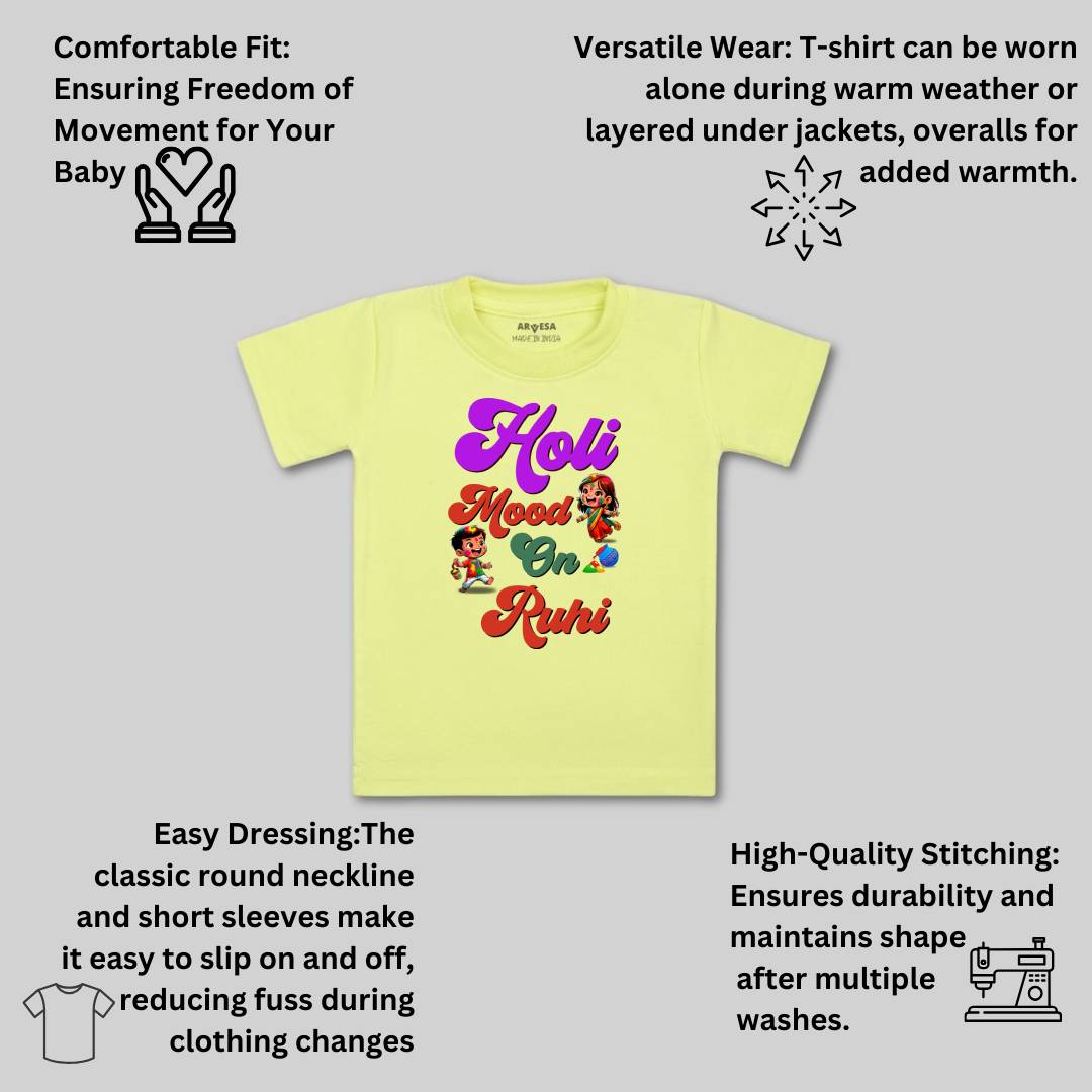 Arvesa Holi Mood On  Baby Boy & Girl Dress