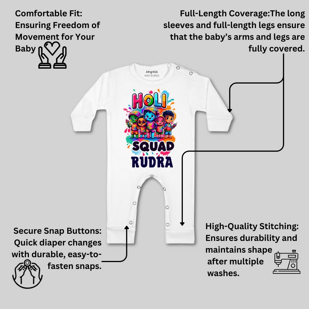 Arvesa Holi Squad  Baby Boy & Girl Dress