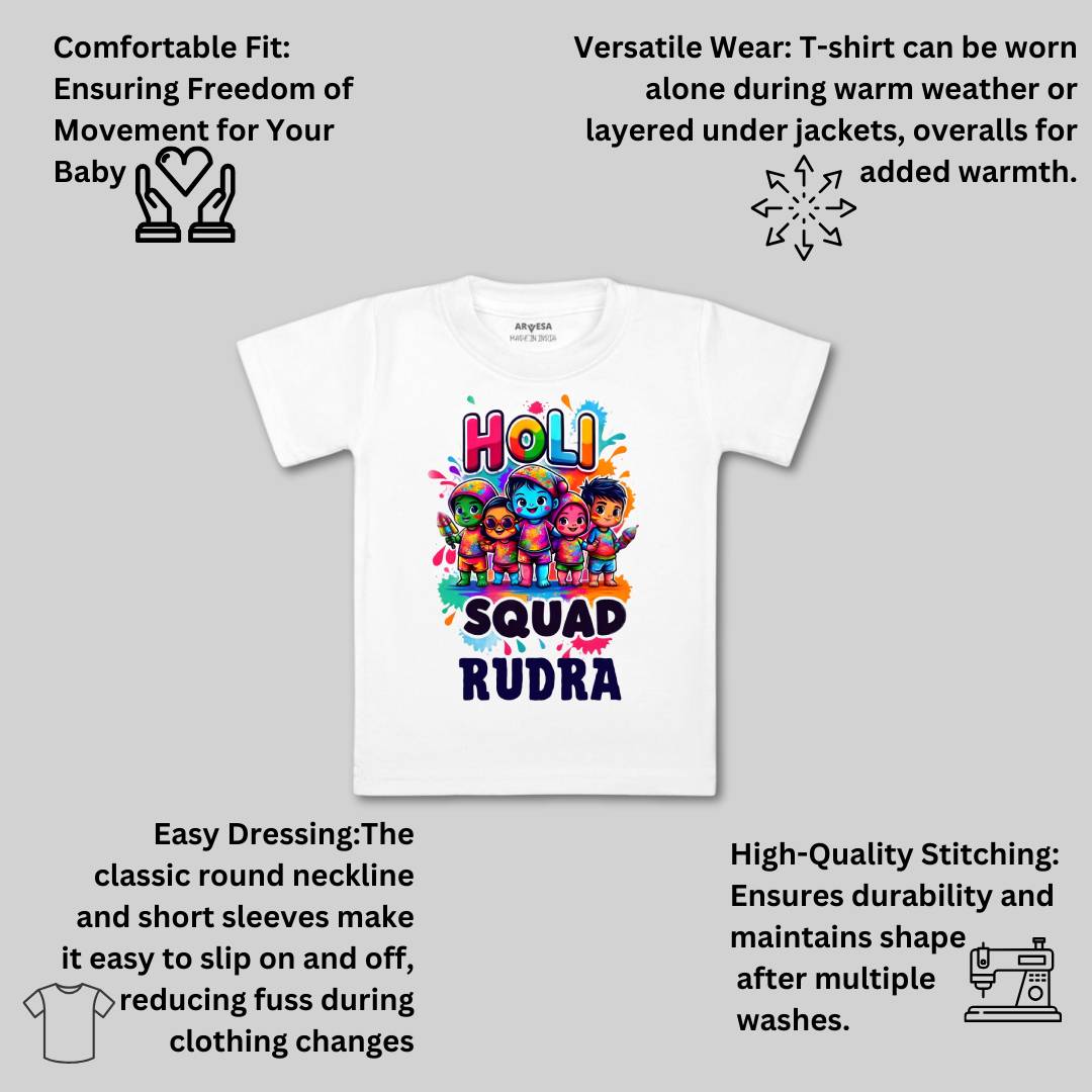 Arvesa Holi Squad  Baby Boy & Girl Dress