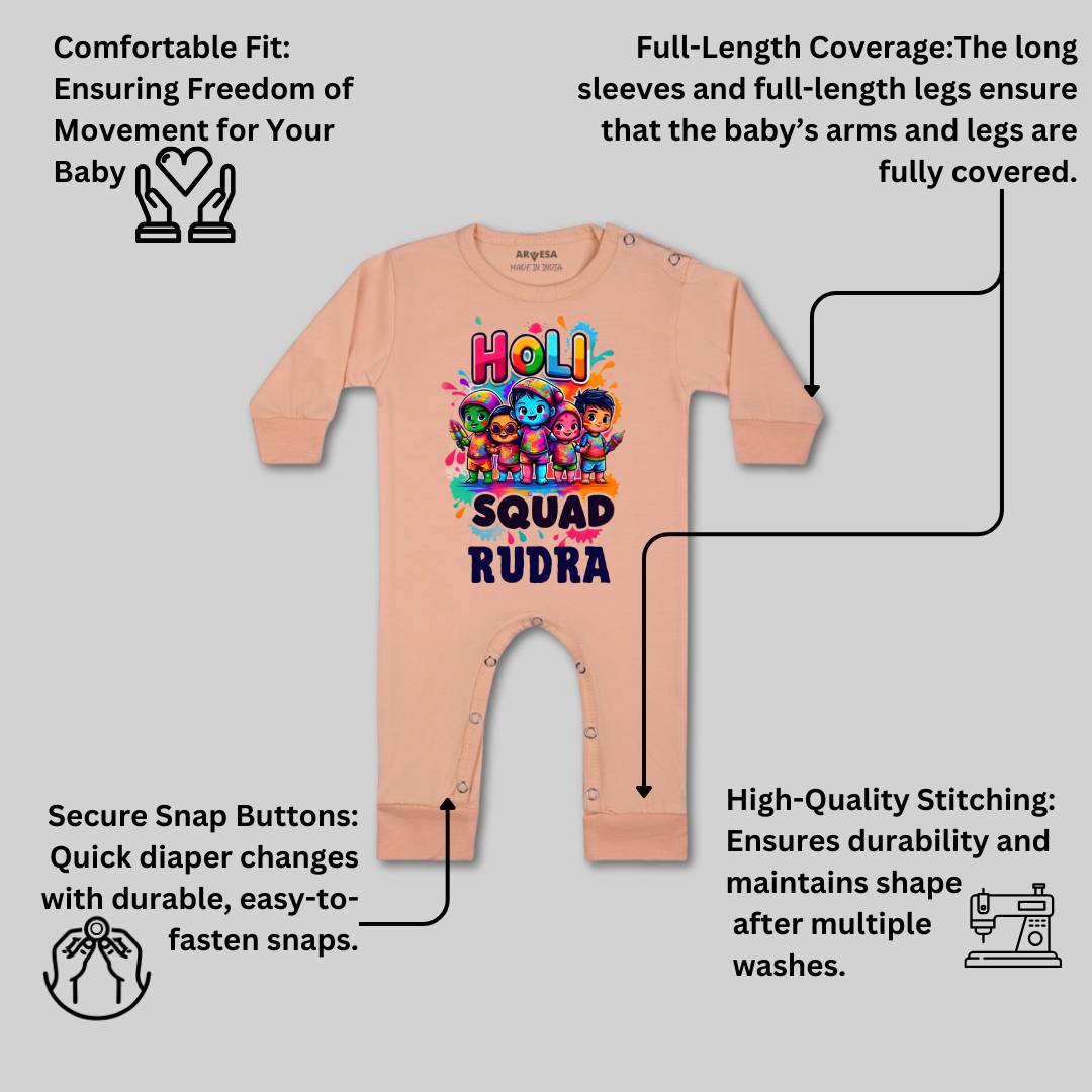 Arvesa Holi Squad  Baby Boy & Girl Dress
