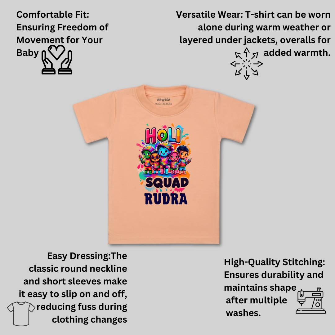 Arvesa Holi Squad  Baby Boy & Girl Dress