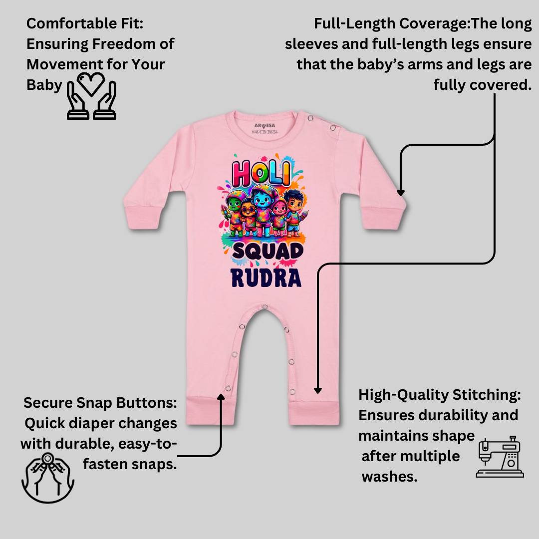 Arvesa Holi Squad  Baby Boy & Girl Dress