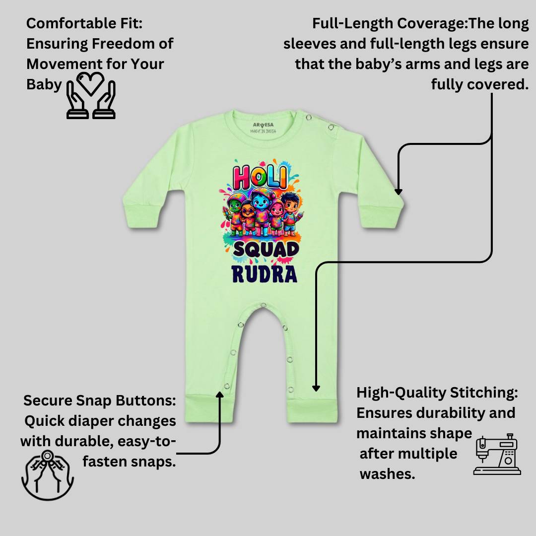 Arvesa Holi Squad  Baby Boy & Girl Dress