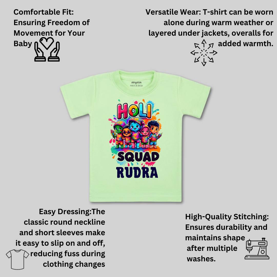 Arvesa Holi Squad  Baby Boy & Girl Dress