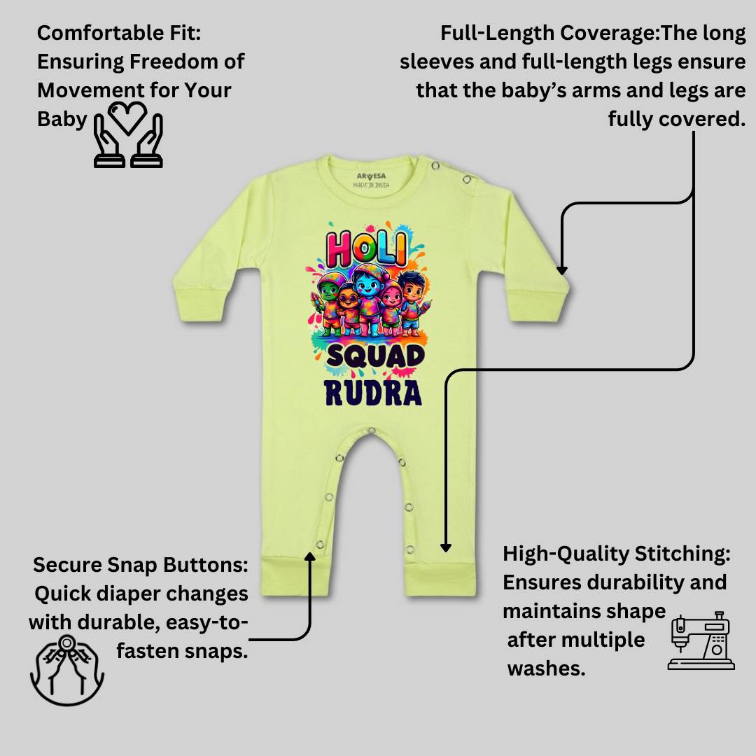 Arvesa Holi Squad  Baby Boy & Girl Dress