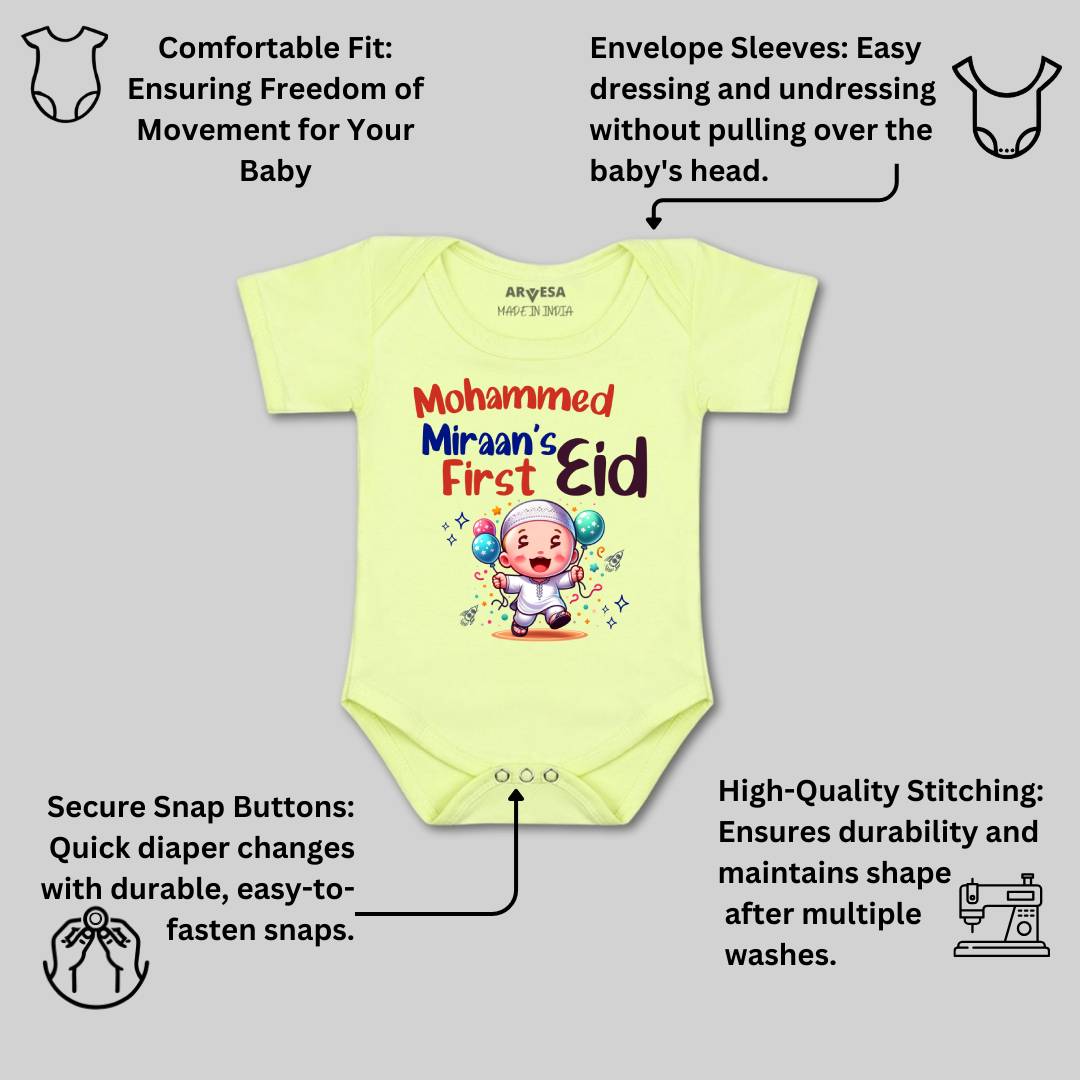 Arvesa My First Eid  Baby Boy & Girl Dress