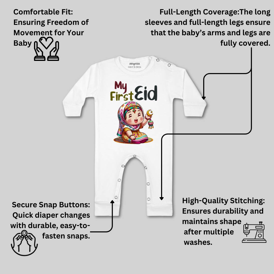 Arvesa Design-1578 Eid My First Baby Boy and Baby Girl Dress .