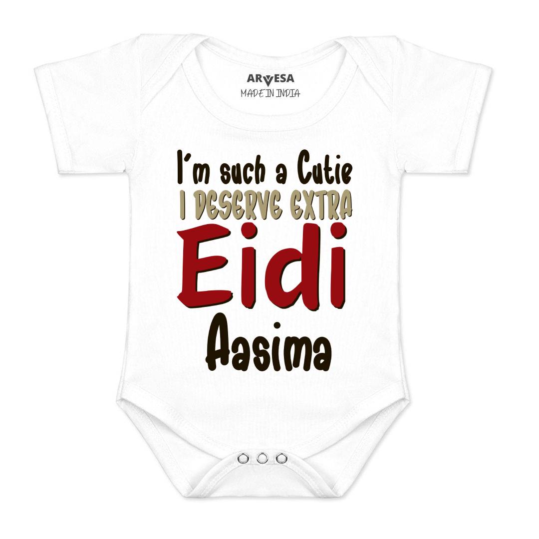 Arvesa I Deserve Extra Eidi  Baby Boy & Girl Dress