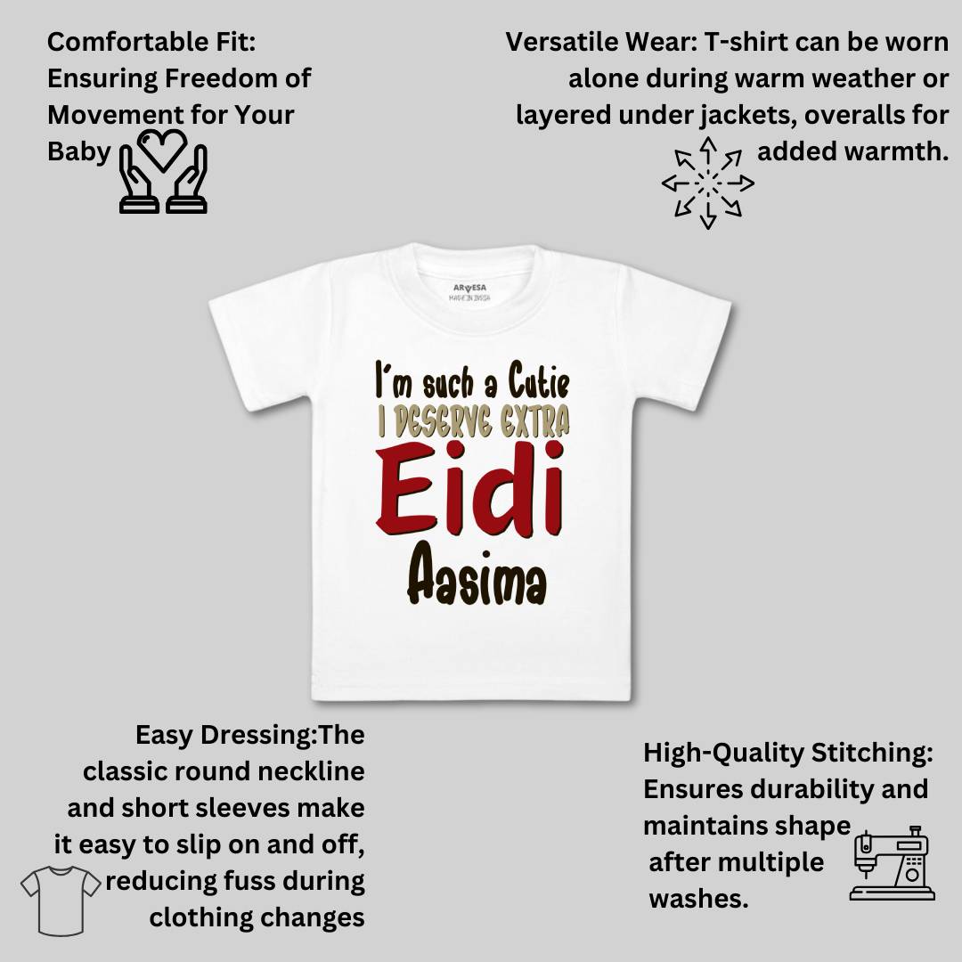 Arvesa I Deserve Extra Eidi  Baby Boy & Girl Dress