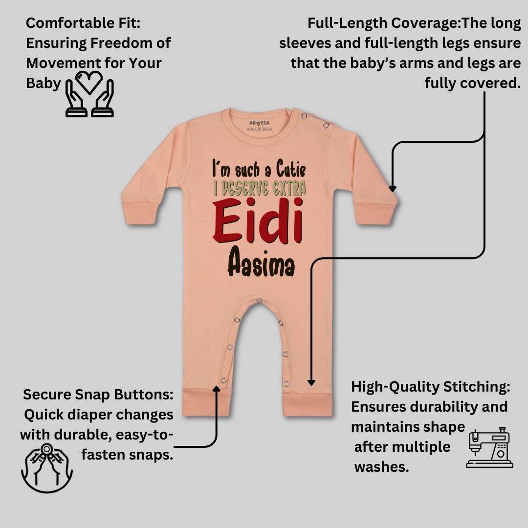 Arvesa I Deserve Extra Eidi  Baby Boy & Girl Dress