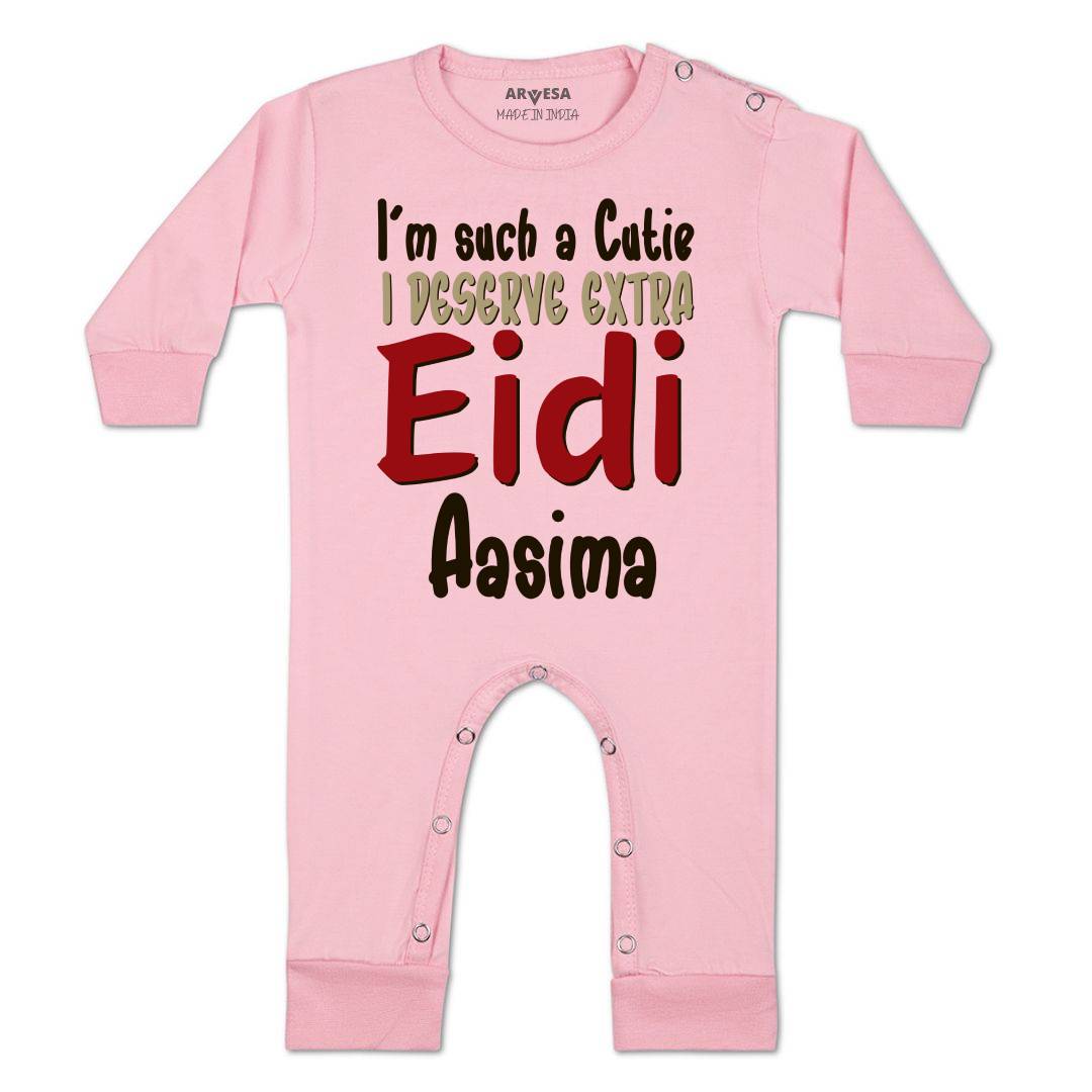Arvesa I Deserve Extra Eidi  Baby Boy & Girl Dress
