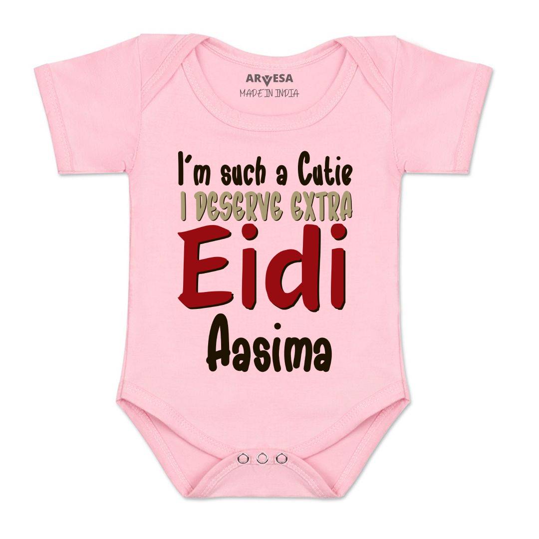 Arvesa I Deserve Extra Eidi  Baby Boy & Girl Dress