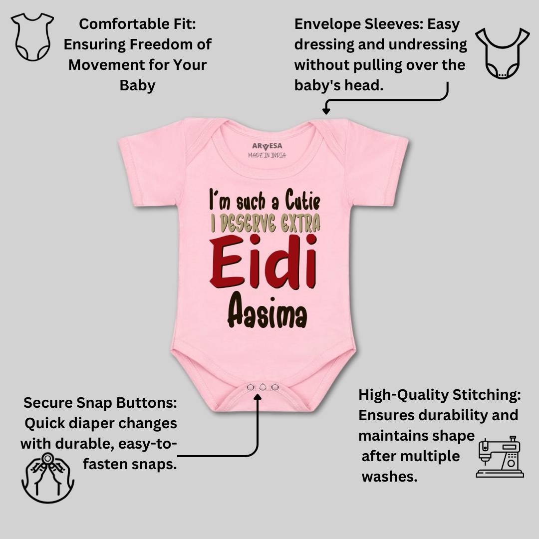 Arvesa I Deserve Extra Eidi  Baby Boy & Girl Dress
