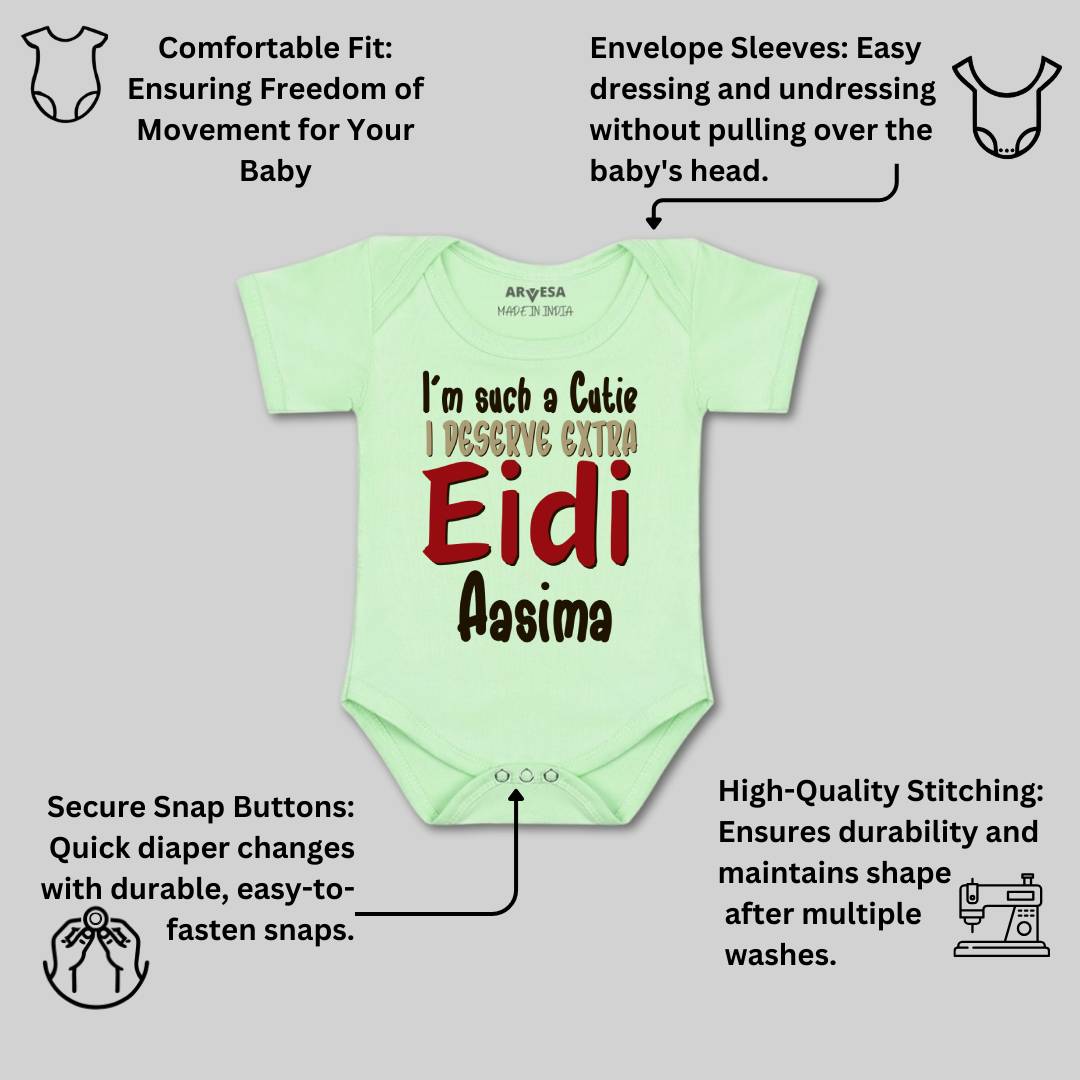 Arvesa I Deserve Extra Eidi  Baby Boy & Girl Dress