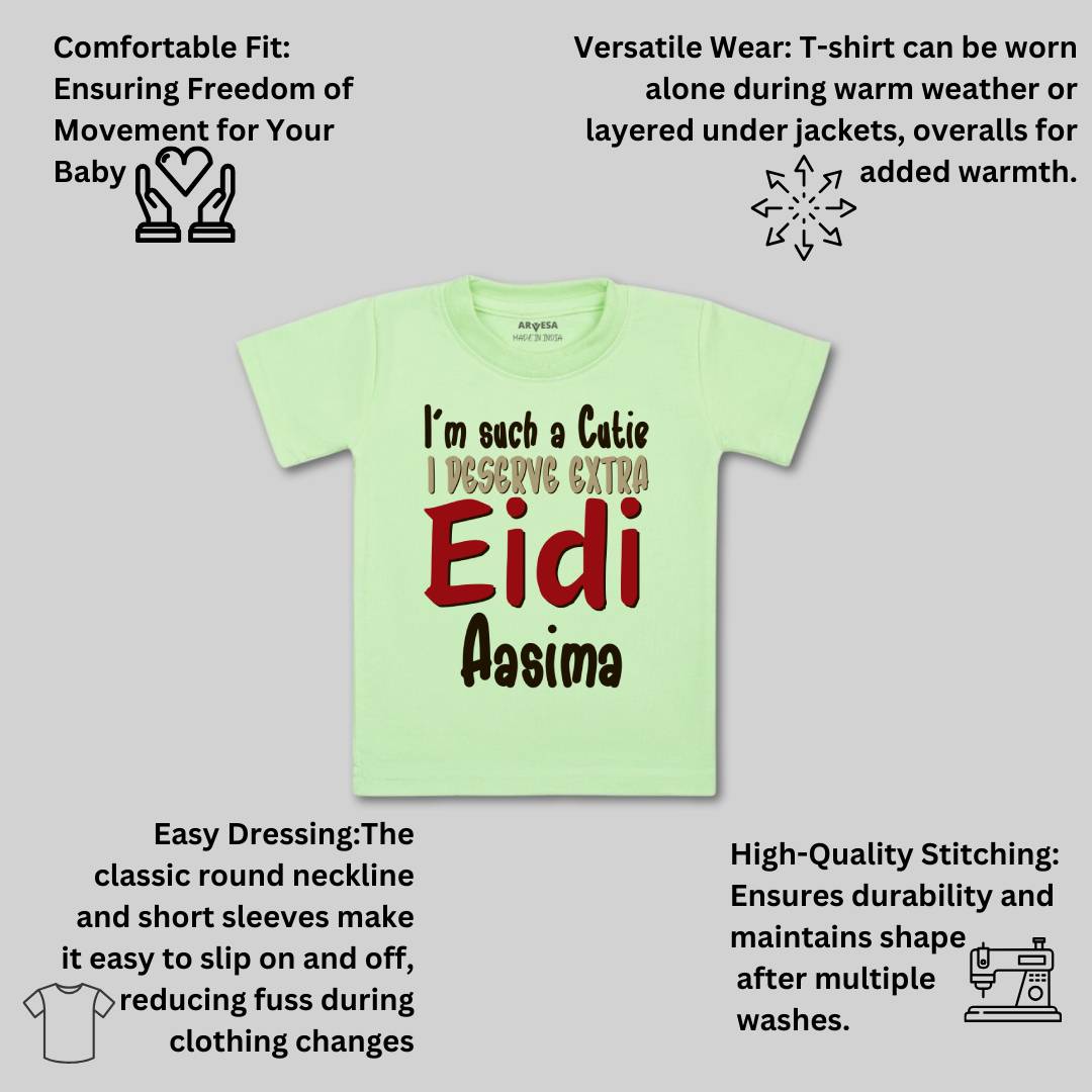 Arvesa I Deserve Extra Eidi  Baby Boy & Girl Dress