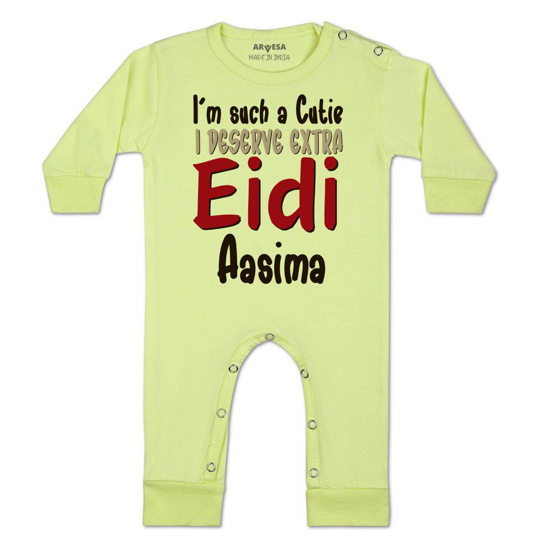 Arvesa I Deserve Extra Eidi  Baby Boy & Girl Dress