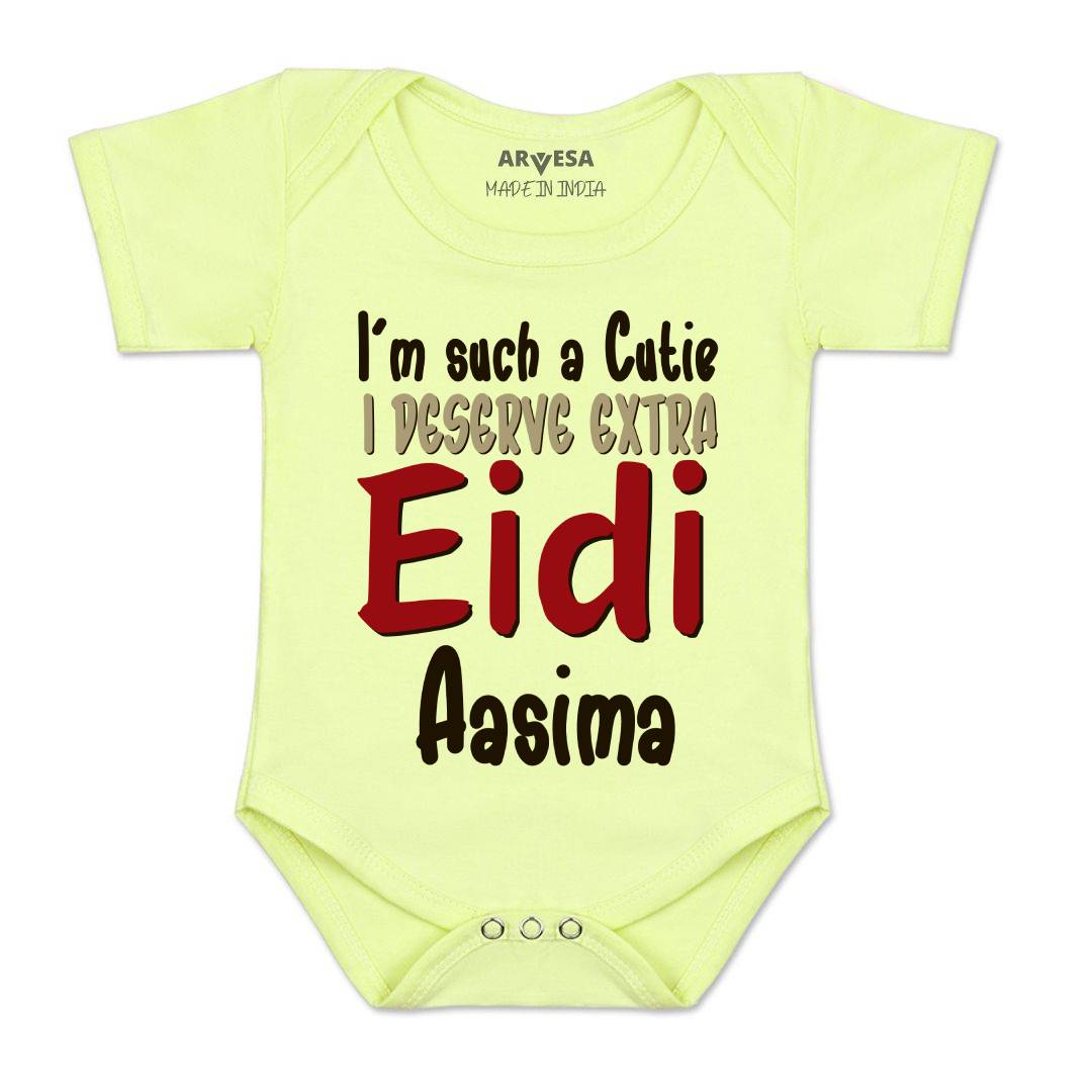 Arvesa I Deserve Extra Eidi  Baby Boy & Girl Dress