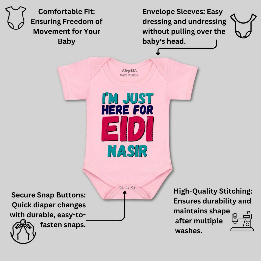 Arvesa Here For Eidi  Baby Boy & Girl Dress