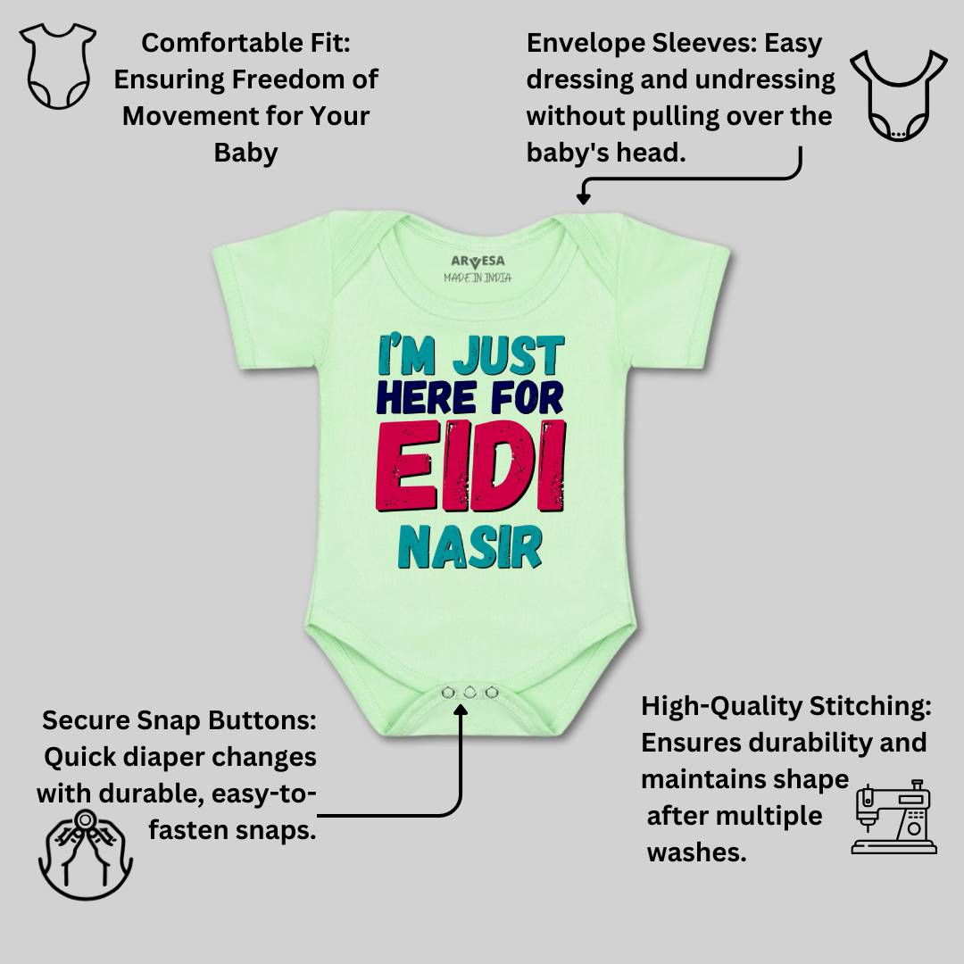 Arvesa Here For Eidi  Baby Boy & Girl Dress