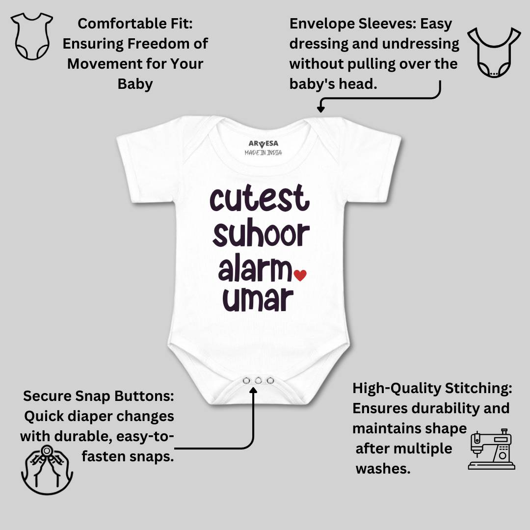 Arvesa Cutest Suhoor Alarm  Baby Boy & Girl Dress