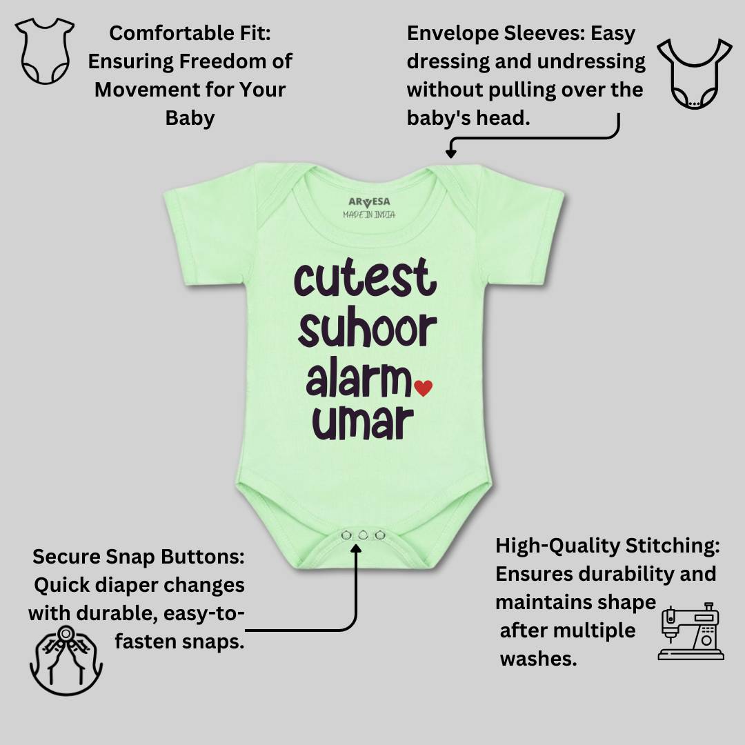 Arvesa Cutest Suhoor Alarm  Baby Boy & Girl Dress