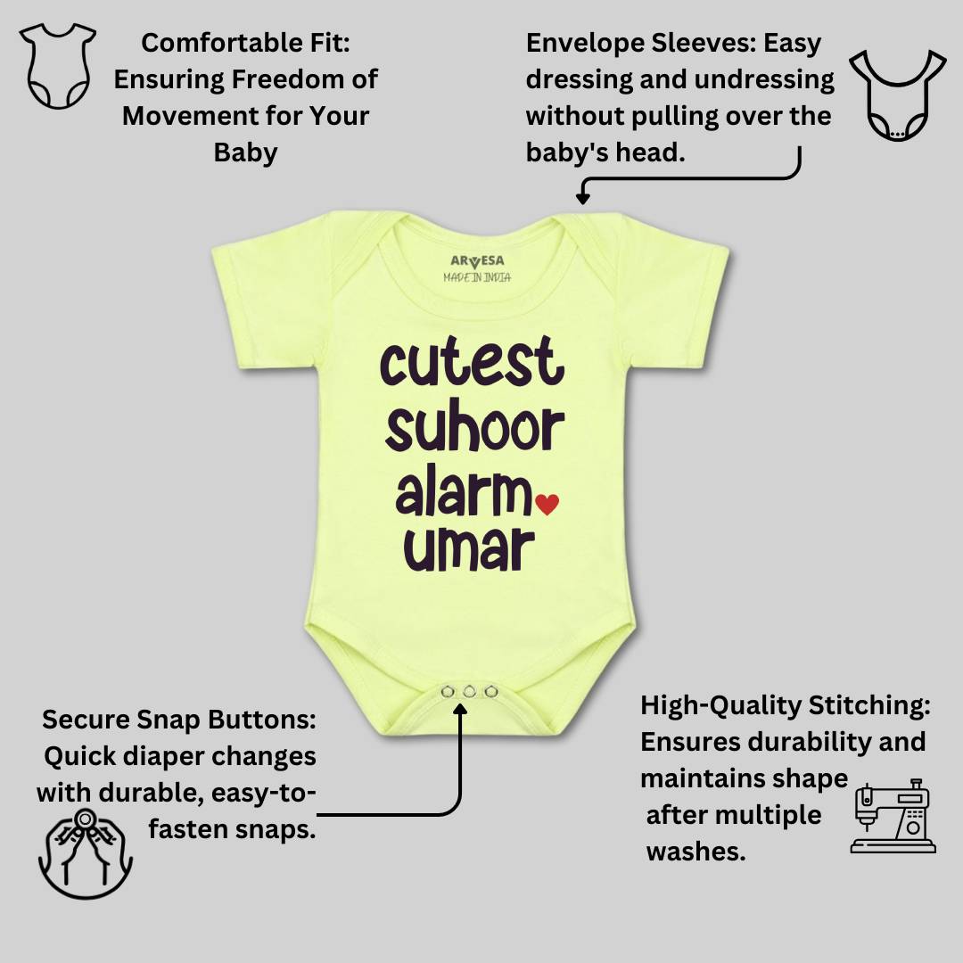 Arvesa Cutest Suhoor Alarm  Baby Boy & Girl Dress