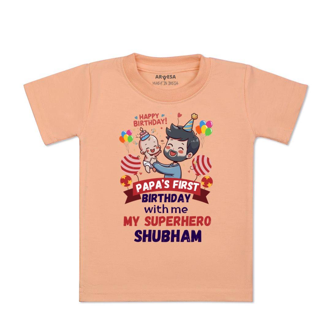 Arvesa Papa First Birthday With Me Baby Boy & Girl Dress
