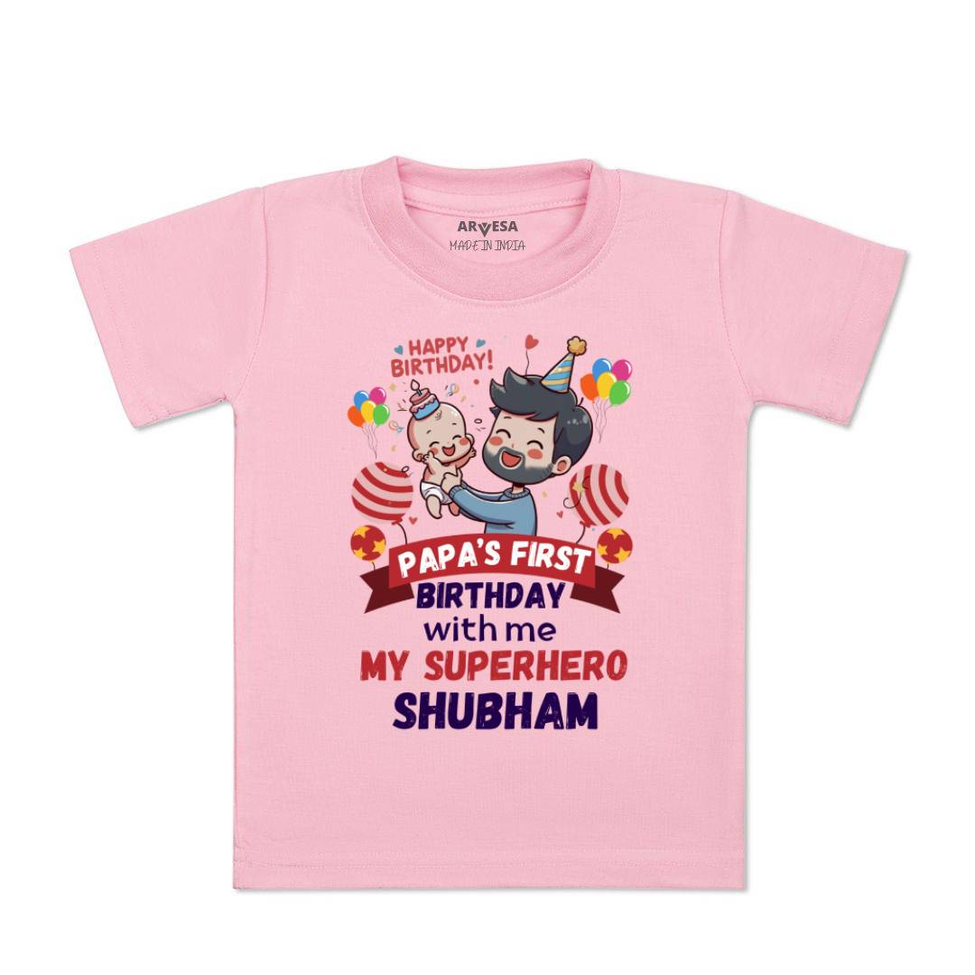 Arvesa Papa First Birthday With Me Baby Boy & Girl Dress