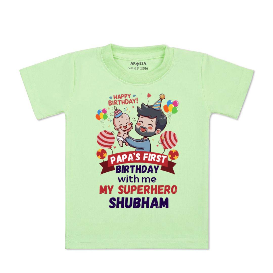 Arvesa Papa First Birthday With Me Baby Boy & Girl Dress