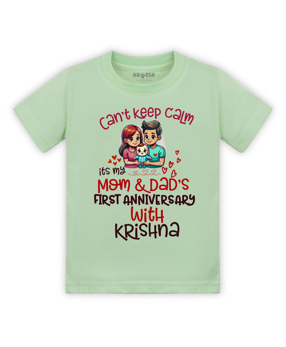First Anniversary With Mom And Dad Mom Dad Anniversary - T-shirt