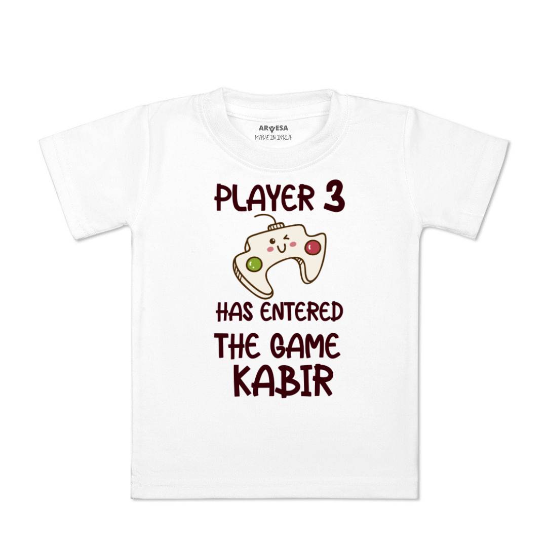 Arvesa Player 3 Entered The Game Baby Boy & Girl Dress
