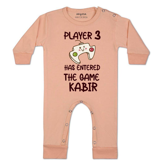 Arvesa Player 3 Entered The Game Baby Boy & Girl Dress