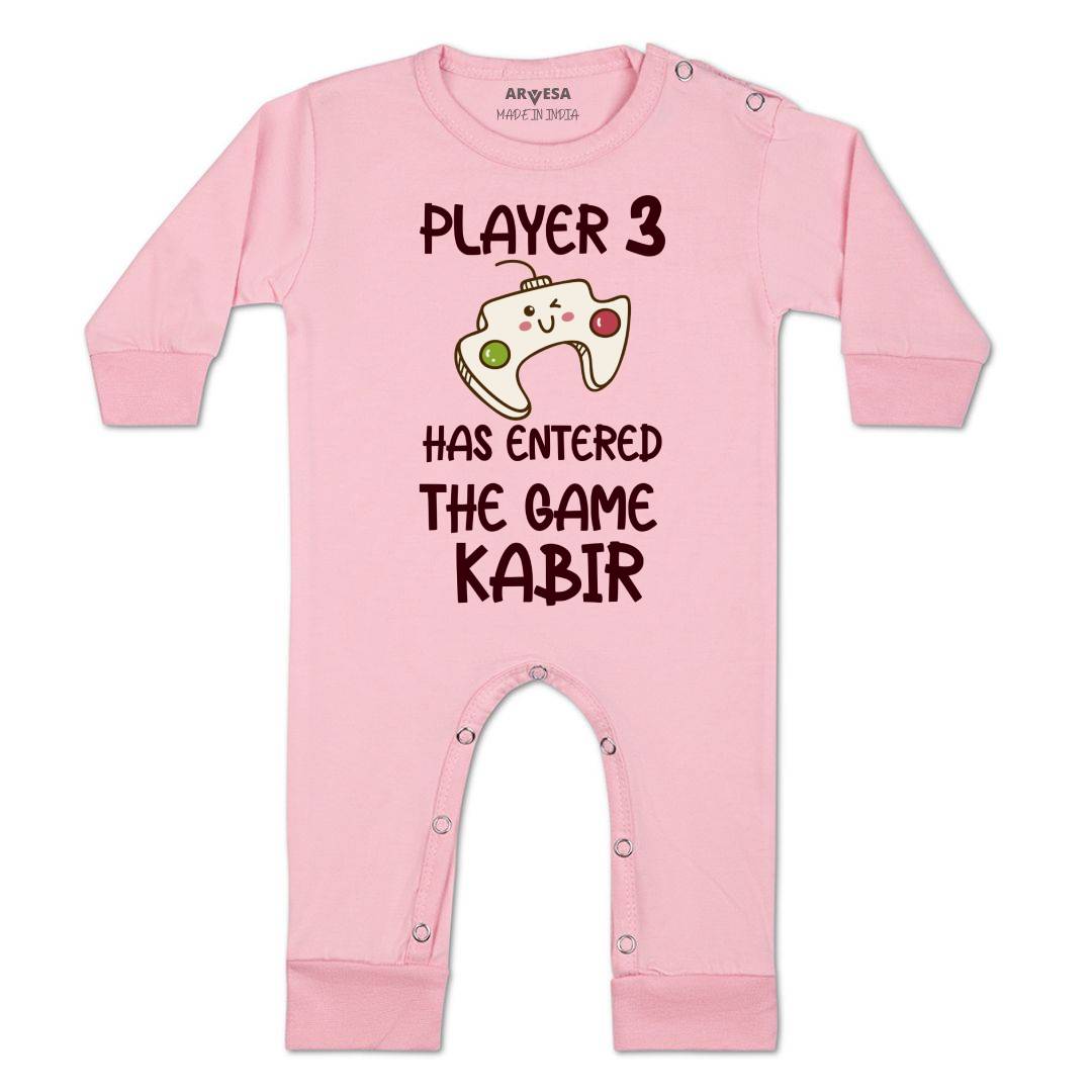 Arvesa Player 3 Entered The Game Baby Boy & Girl Dress