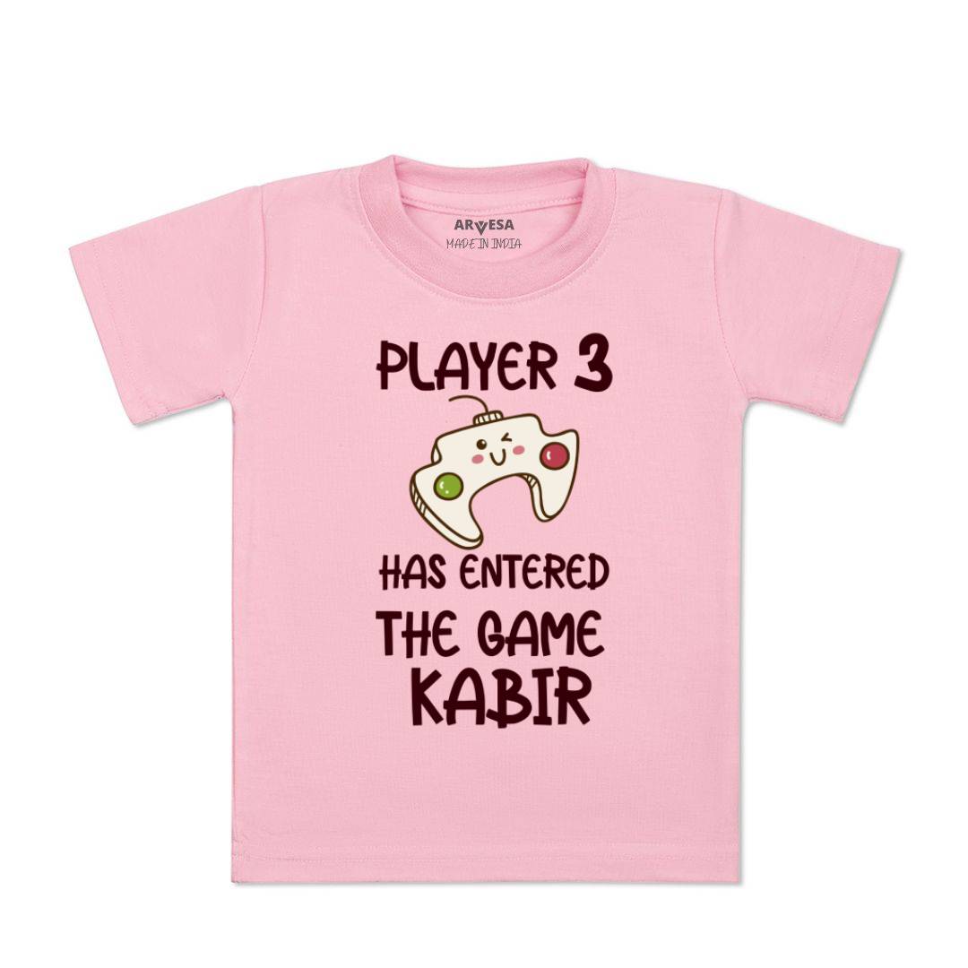 Arvesa Player 3 Entered The Game Baby Boy & Girl Dress